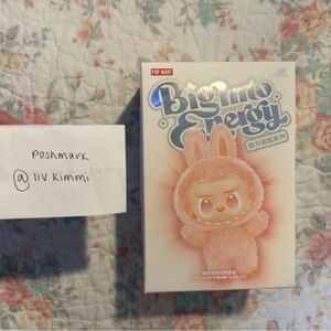 Popmart Big Into Energy Labubu Keychain Sealed Blind Box Authentic